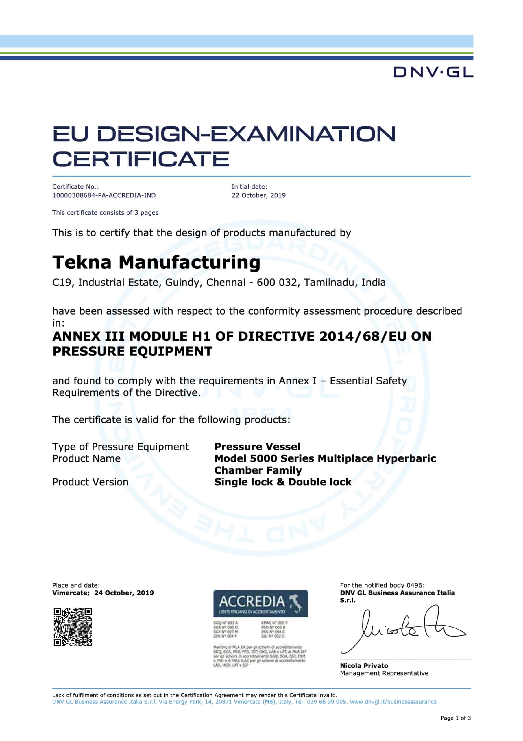 PED Design Examination - 5000 Series